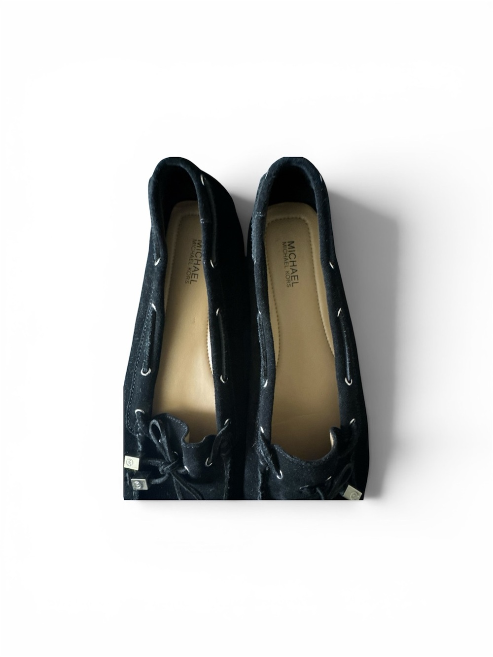 Michael Kors Black Suede Bow Tie Loafers